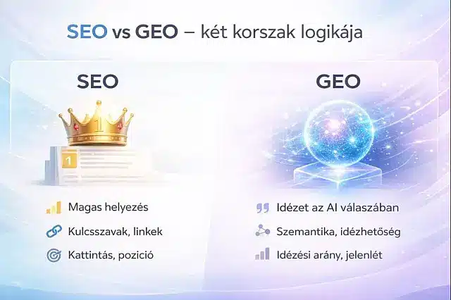 SEO vs GEO infografikán