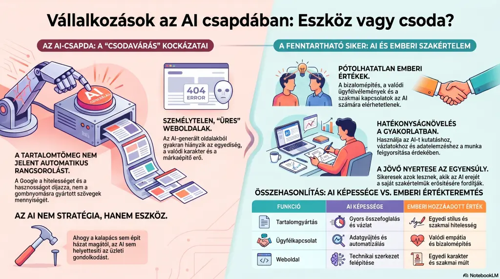 Vállalkozások és az AI: eszköz vagy csoda? - infografika