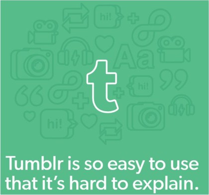 Tumblr is so easy to use that it’s hard to explain szlogen